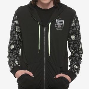 disney our universe haunted mansion zipup glow in the dark